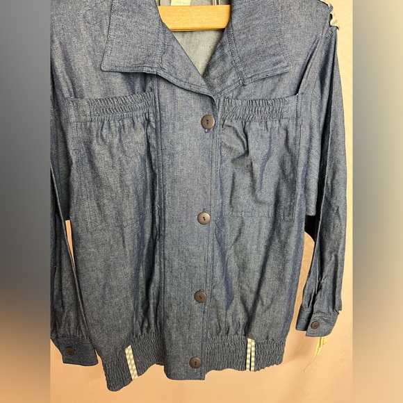 Vintage NWT Pierre LaMonte denim bomber jacket - Picture 7 of 8